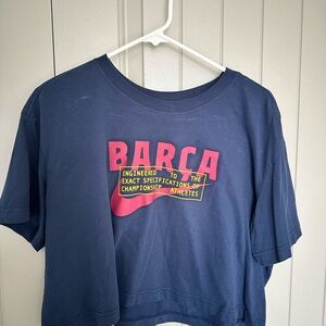 Nike Navy and Red Crop Top